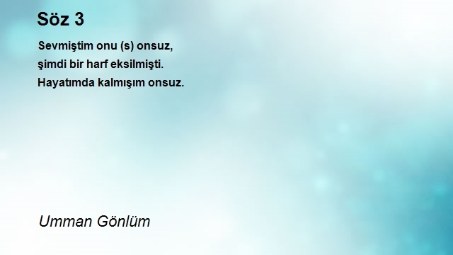 Umman Gönlüm