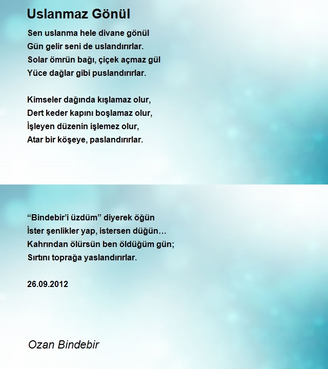 Ozan Bindebir