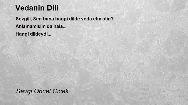 Sevgi Oncel Cicek