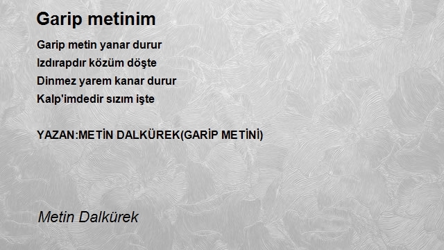 Metin Dalkürek