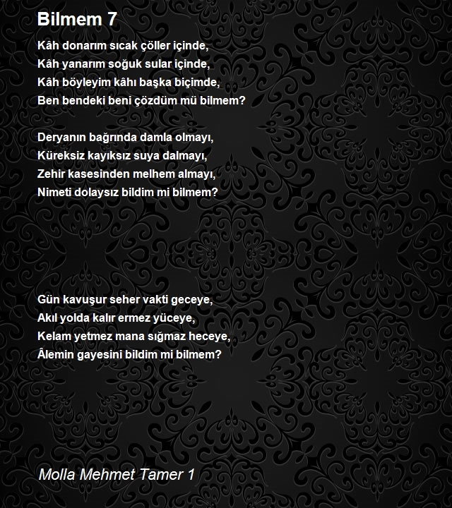 Molla Mehmet Tamer 1