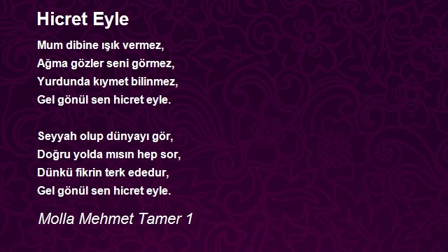 Molla Mehmet Tamer 1