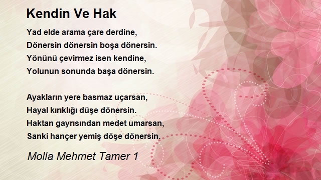 Molla Mehmet Tamer 1