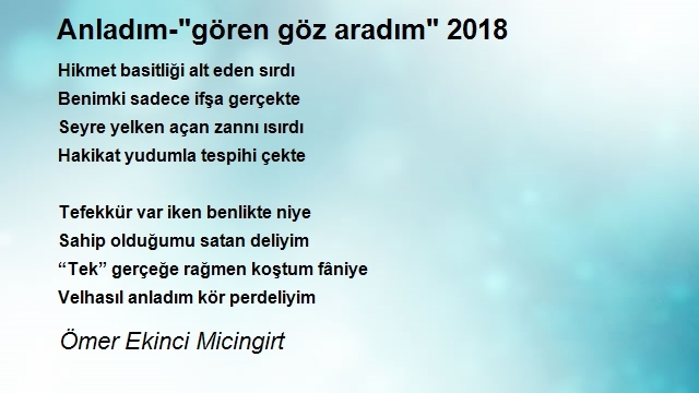 Ömer Ekinci Micingirt