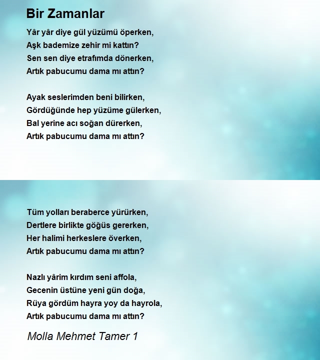 Molla Mehmet Tamer 1