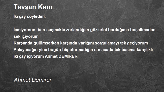 Ahmet Demirer