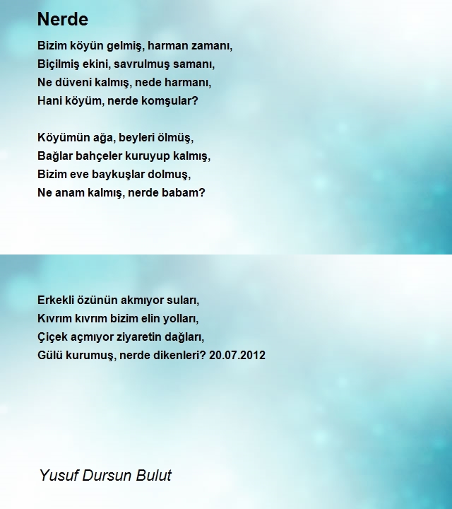 Yusuf Dursun Bulut