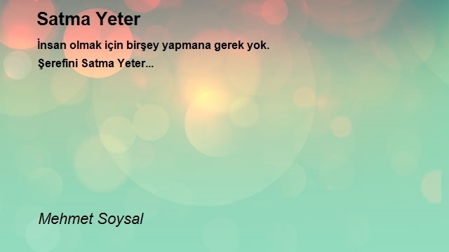 Mehmet Soysal