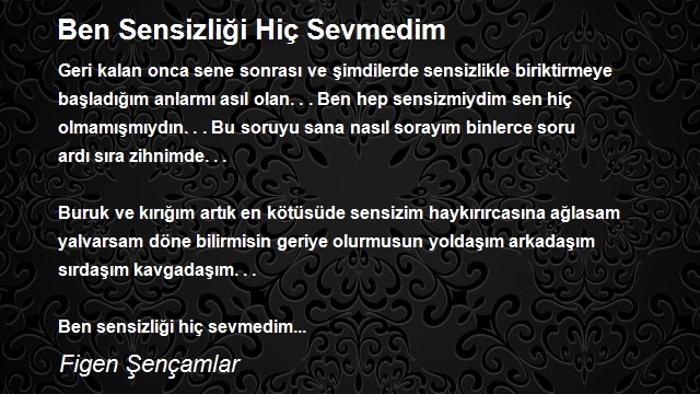 Figen Şençamlar 