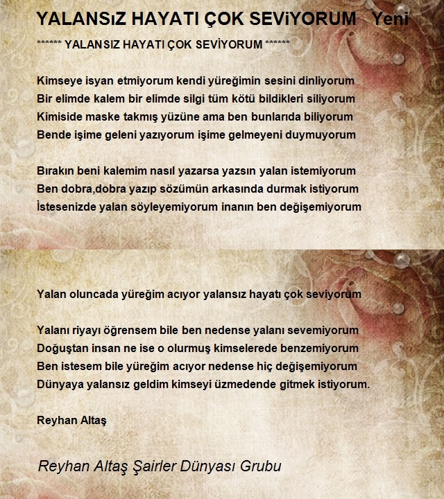 Reyhan Altaş Şairler Dünyası Grubu