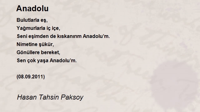 Hasan Tahsin Paksoy