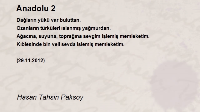 Hasan Tahsin Paksoy