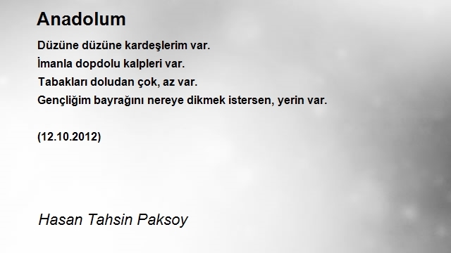 Hasan Tahsin Paksoy