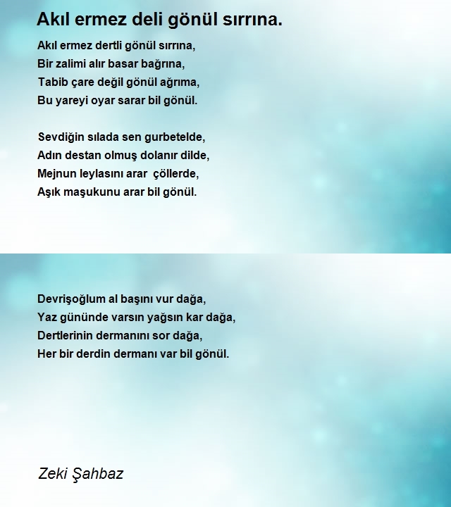 Zeki Şahbaz