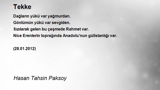 Hasan Tahsin Paksoy