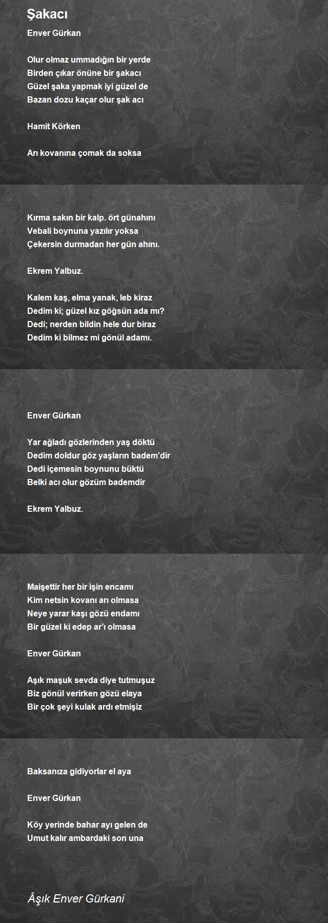 Âşık Enver Gürkani