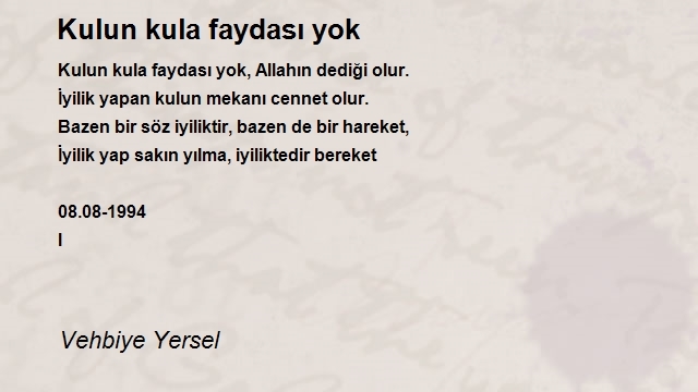 Vehbiye Yersel