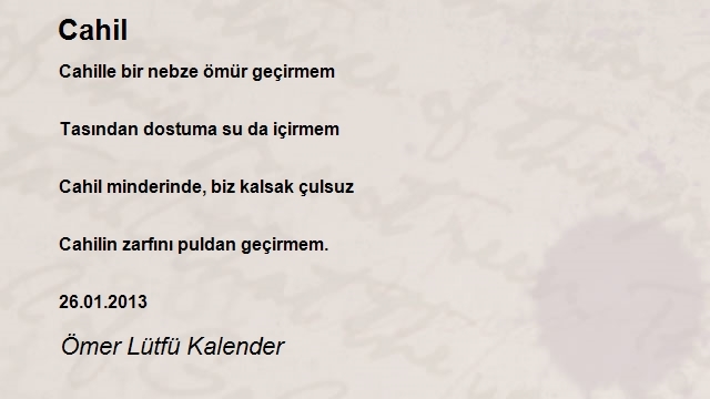 Ömer Lütfü Kalender