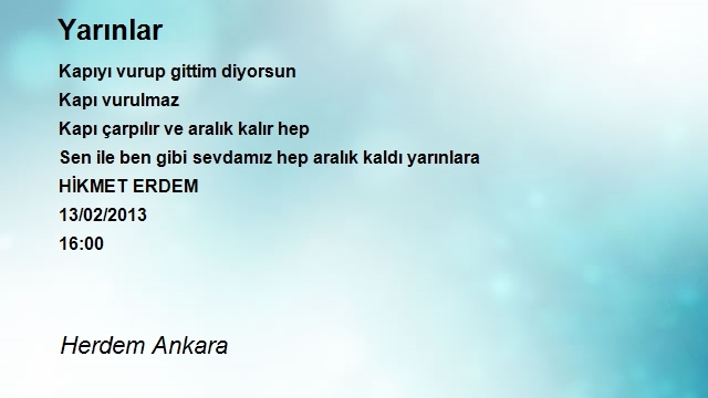 Herdem Ankara