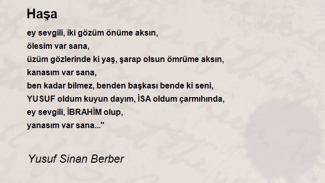 Yusuf Sinan Berber