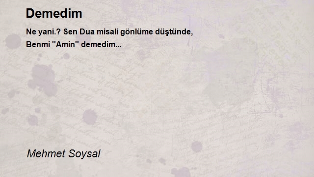 Mehmet Soysal