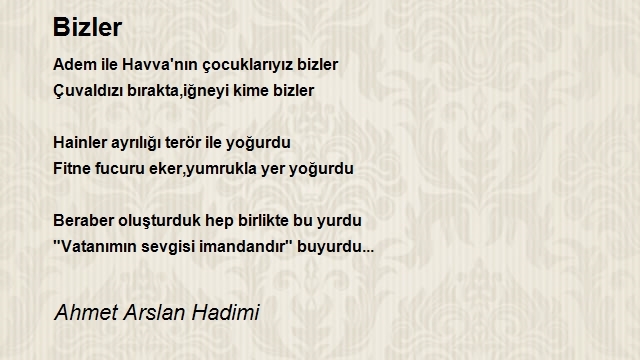 Ahmet Arslan Hadimi