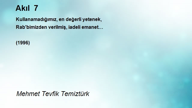 Mehmet Tevfik Temiztürk