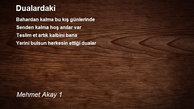 Mehmet Akay 1