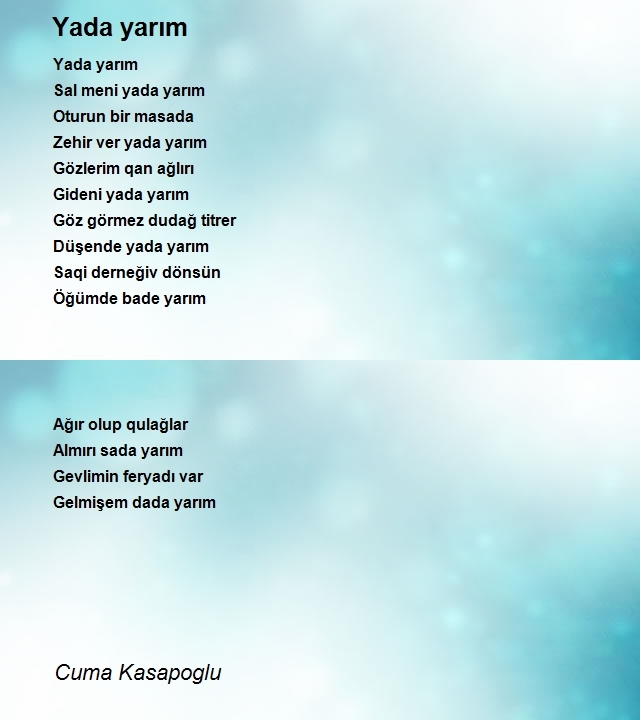 Cuma Kasapoglu