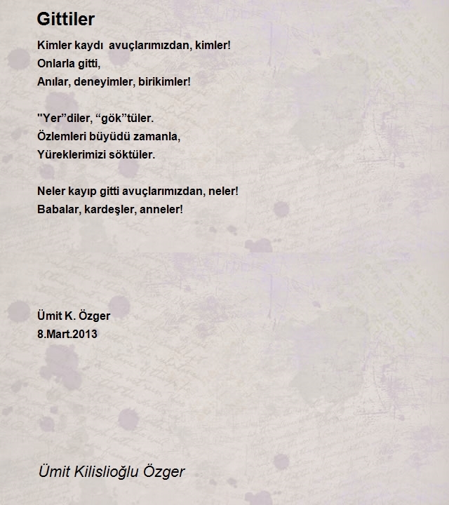 Ümit Kilislioğlu Özger