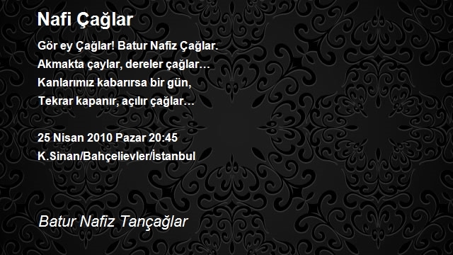 Batur Nafiz Tançağlar