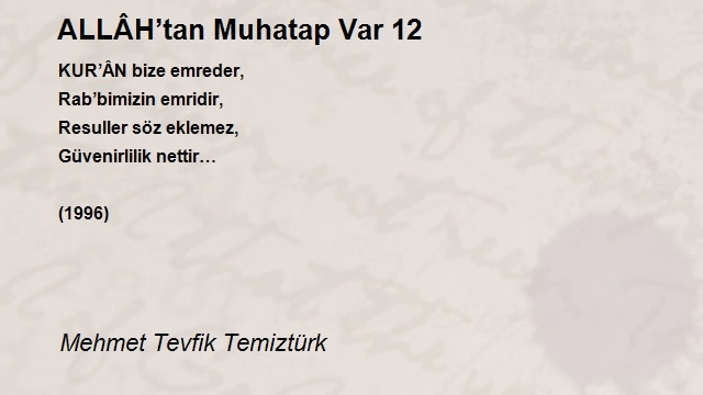 Mehmet Tevfik Temiztürk