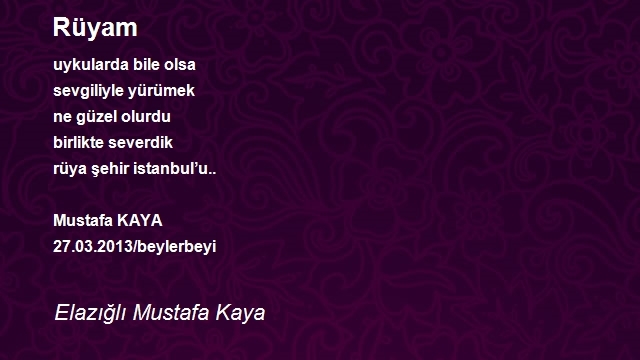 Elazığlı Mustafa Kaya