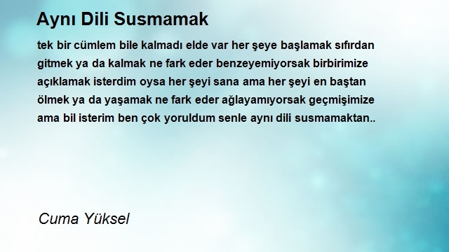 Cuma Yüksel