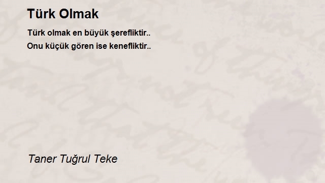 Taner Tuğrul Teke