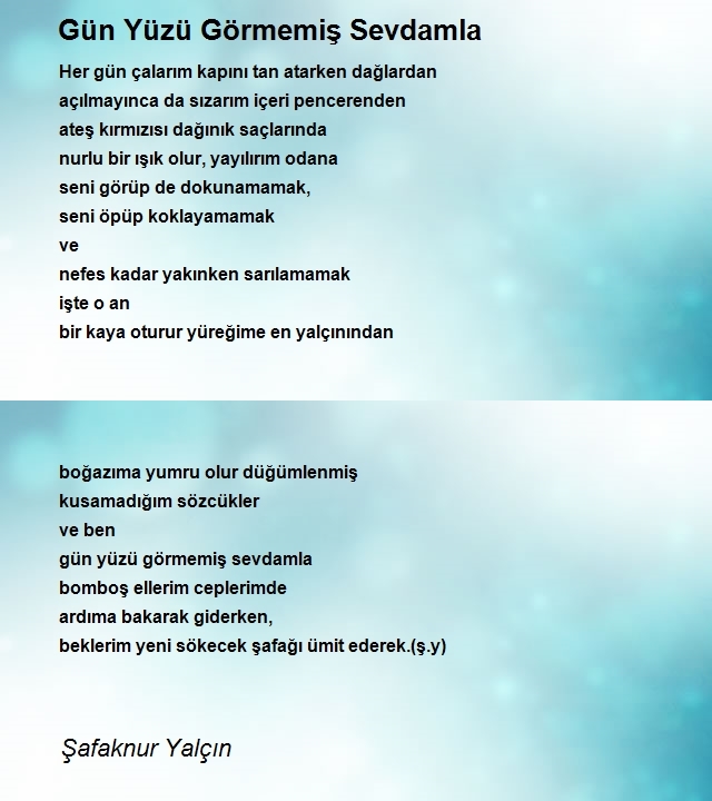 Şafaknur Yalçın