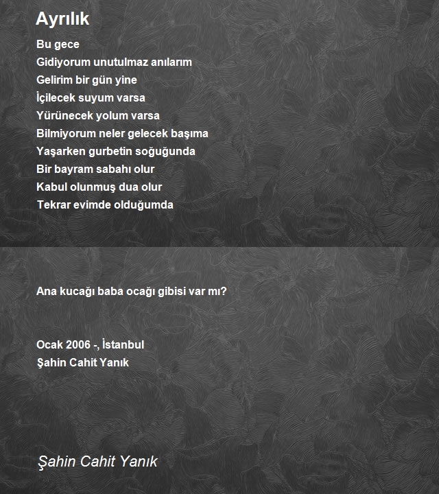 Şahin Cahit Yanık