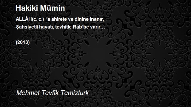 Mehmet Tevfik Temiztürk