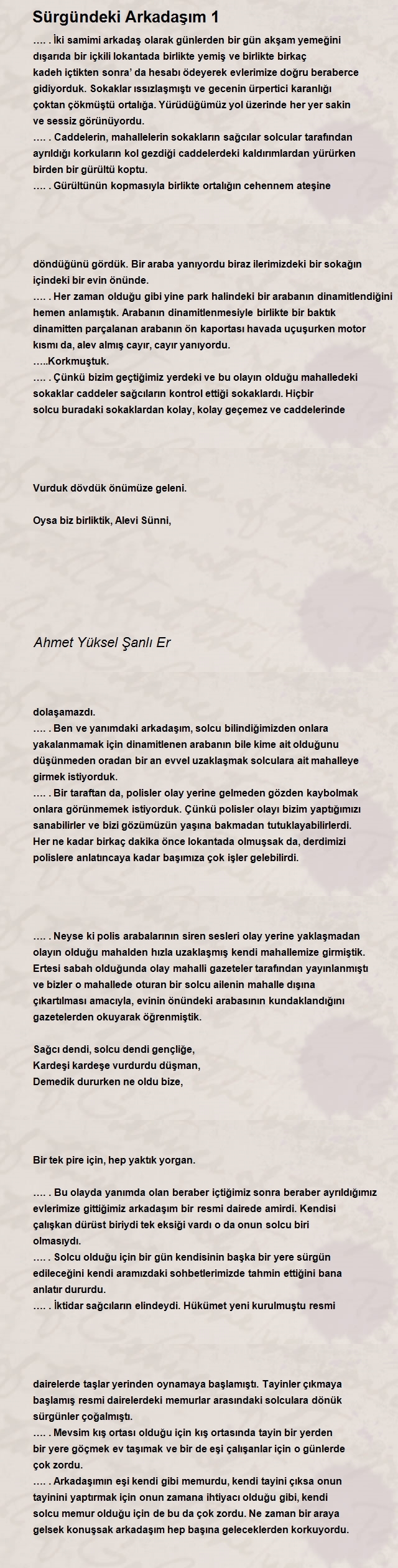 Ahmet Yüksel Şanlı Er