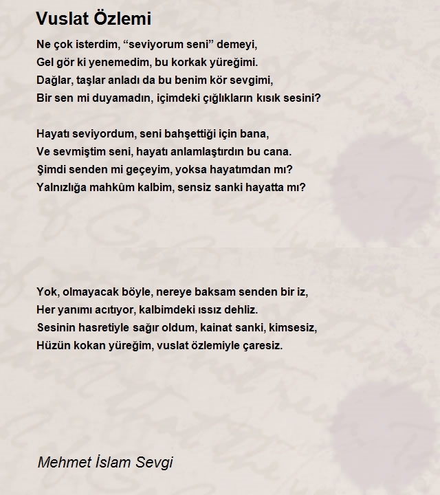 Mehmet İslam Sevgi