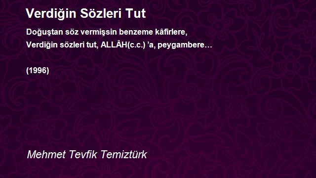 Mehmet Tevfik Temiztürk