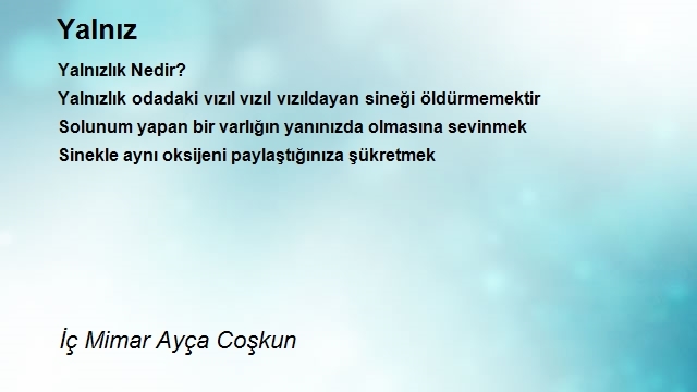 İç Mimar Ayça Coşkun