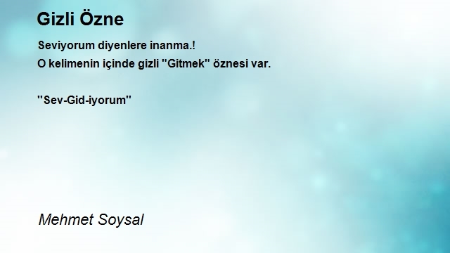 Mehmet Soysal