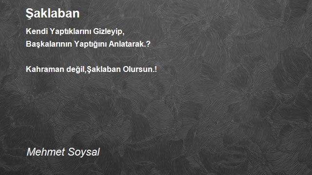 Mehmet Soysal