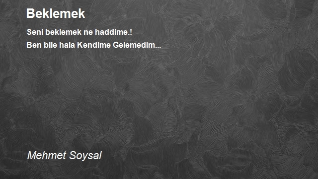 Mehmet Soysal