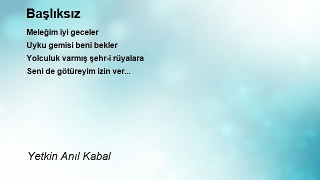 Yetkin Anıl Kabal