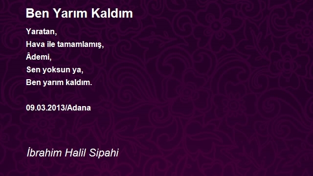 İbrahim Halil Sipahi