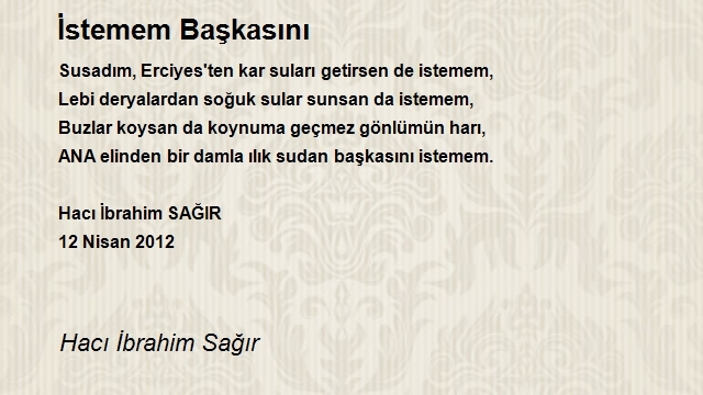 Hacı İbrahim Sağır