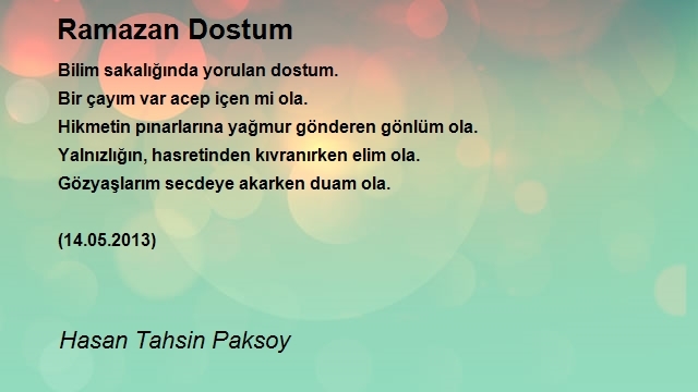 Hasan Tahsin Paksoy