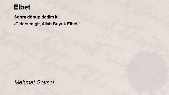 Mehmet Soysal